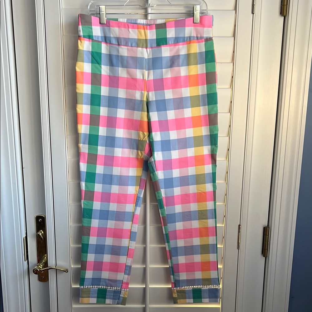 Crown & Ivy Colorful Plaid Pants Sz 12
